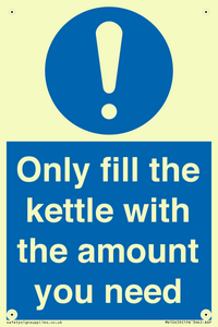 Only fill the kettle with the amount you need
